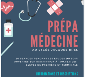 Une prépa Médecine au Lycée Jacques Brel !