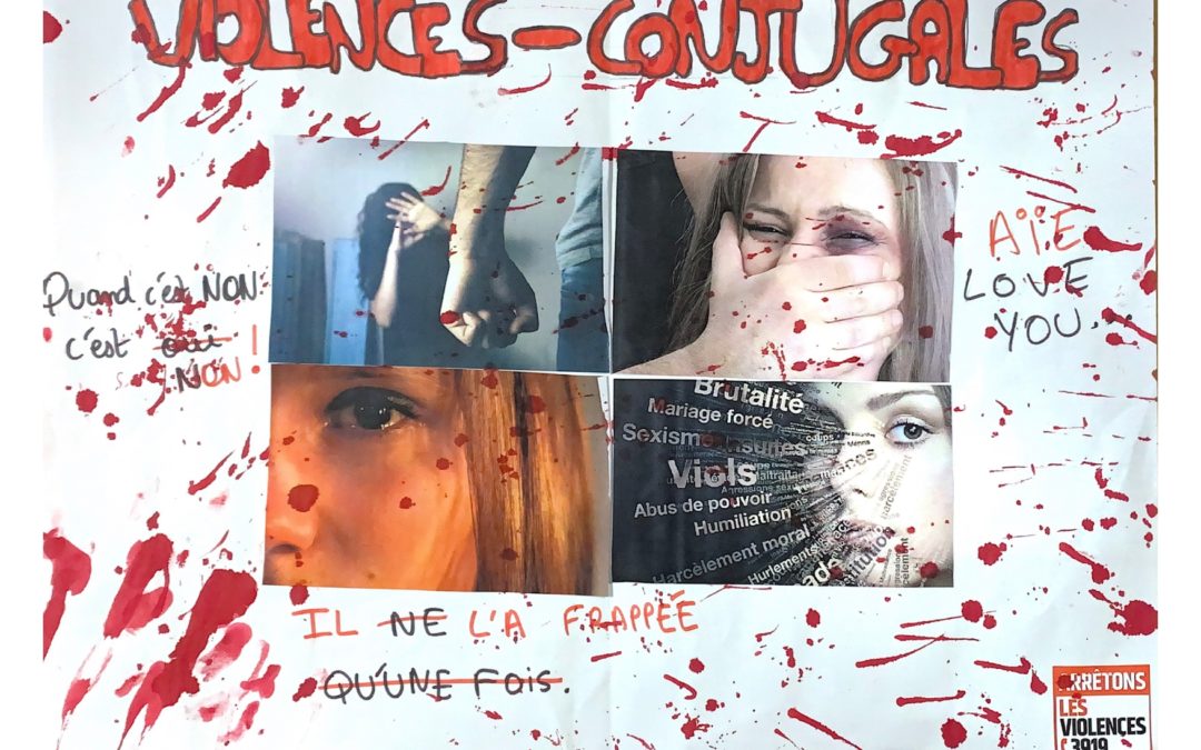 Concours d’affiches de l’académie de Créteil contre les violences faites aux femmes